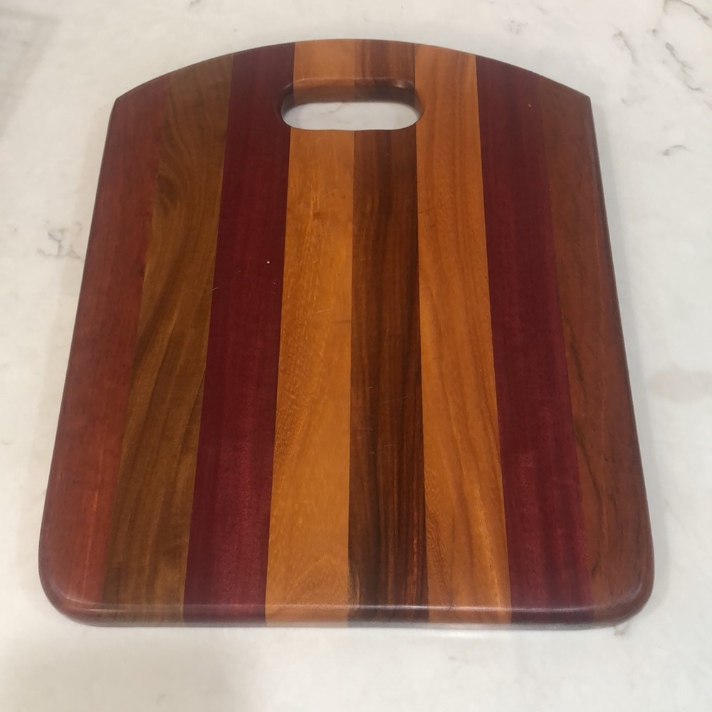 Gorgeous Hand Made Exotic Hardwoods Cutting Board Purple Heart